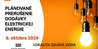 PLÁNOVANÉ PRERUŠENIE DISTRIBÚCIE ELEKTRINY