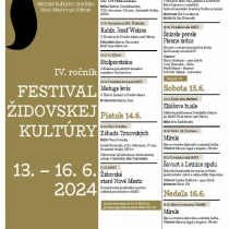 Festival židovskej kultúry 2024